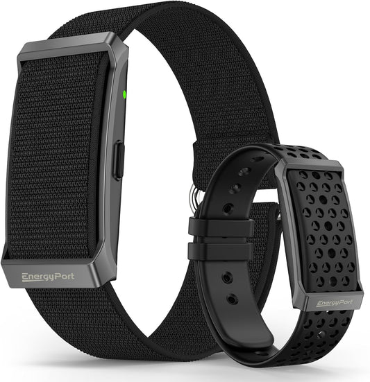 EnergyPort Smart Bracelet with Blood Oxygen, 170+ Sport Mode, 60-Day Battery Health Fitness Tracker with 2 Bands,Lifetime Membership,Activity Tracking Heart Rate Sleep Monitor for Android iOS